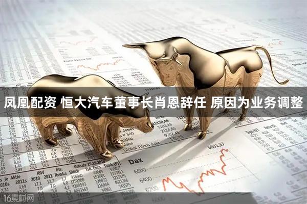 凤凰配资 恒大汽车董事长肖恩辞任 原因为业务调整